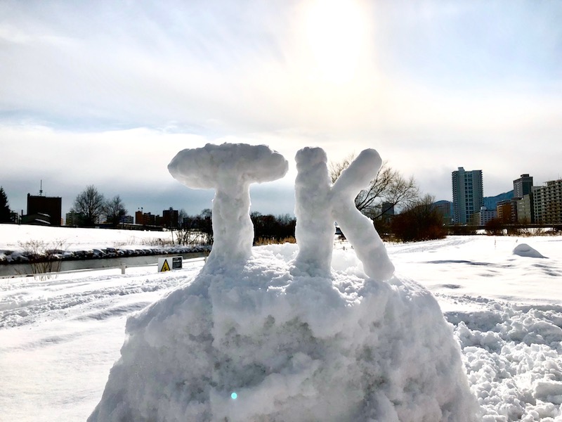 雪像で作ったTK